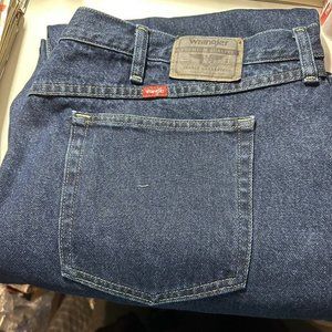 Wrangler‎ Mens Blue Jeans Dark Wash Denim Cotton